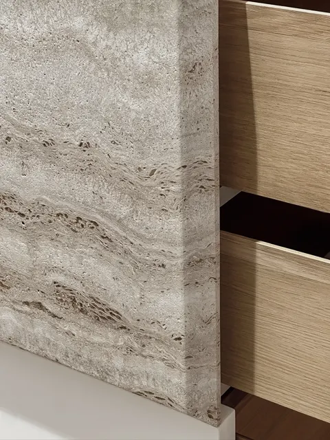 Il cassetto sotto il travertino